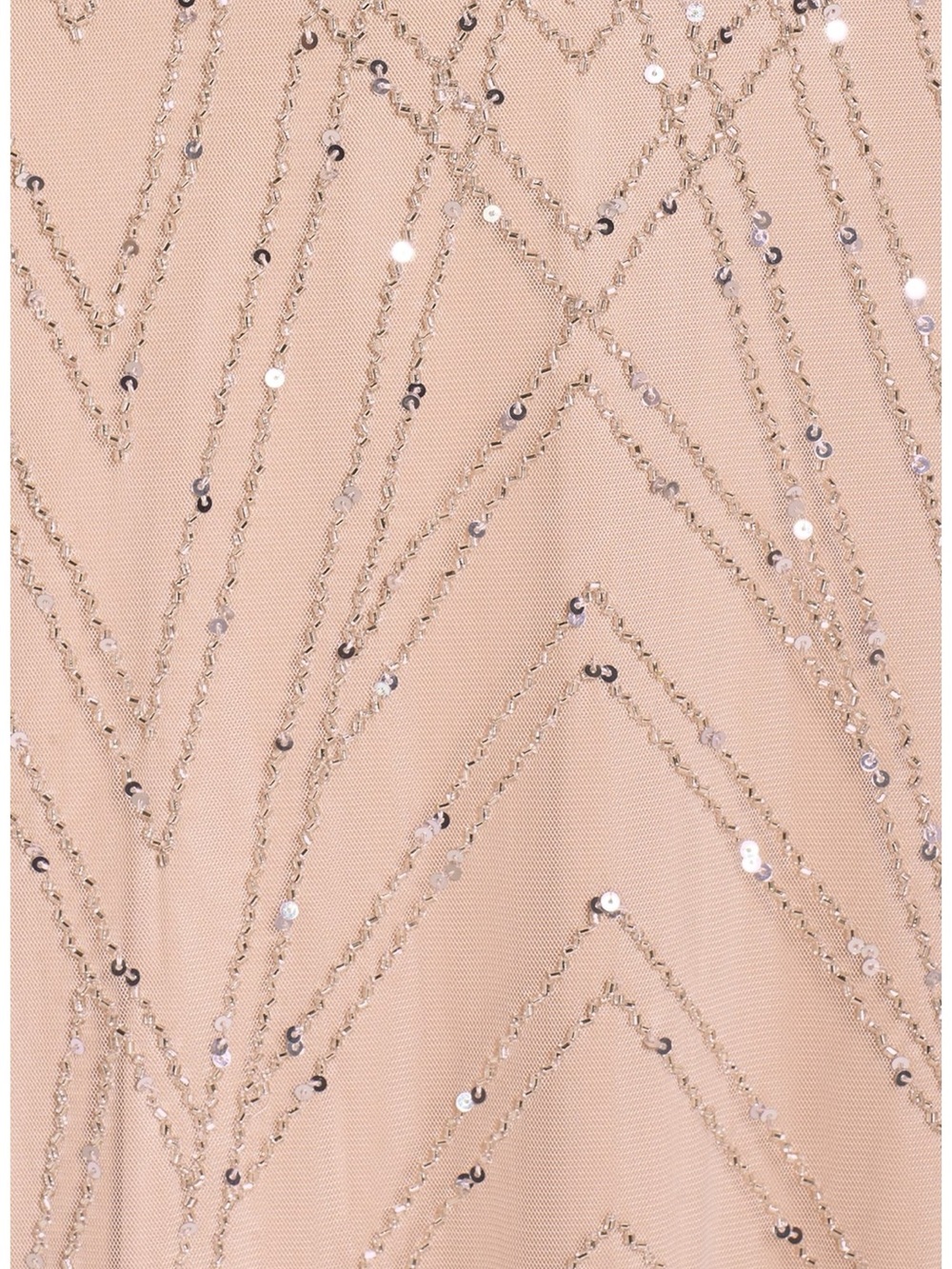 NWT Adrianna Papell Blouson Beaded V-Neck Spaghetti Strap Evening Gown Size 12 - Picture 5 of 5